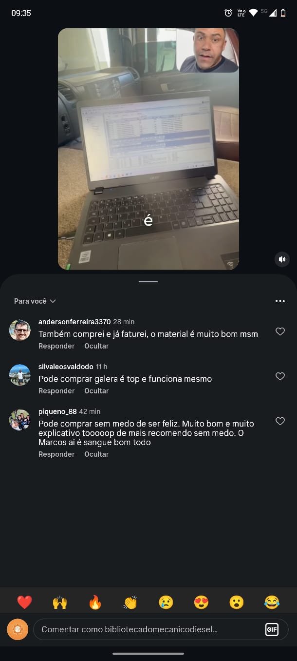 Depoimento de aluno